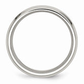 Sophia Jewelers Stainless Steel Black Wood Inlay Comfort Fit Wedding Band